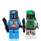 Jango Fett and Boba Fett Minifigures Compatible Lego Star Wars Bounty Hunter Sets