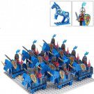 11pcs Blue Dragon Knight Minifigures Compatible Lego Medieval Knights Sets