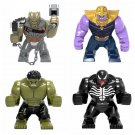 Thanos Venom Hulk Black Dwarf Minifigures Fit Lego The Avengers Sets