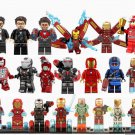 21pcs Iron Man Tony Stark Minifigures Compatible Lego Iron Man Sets