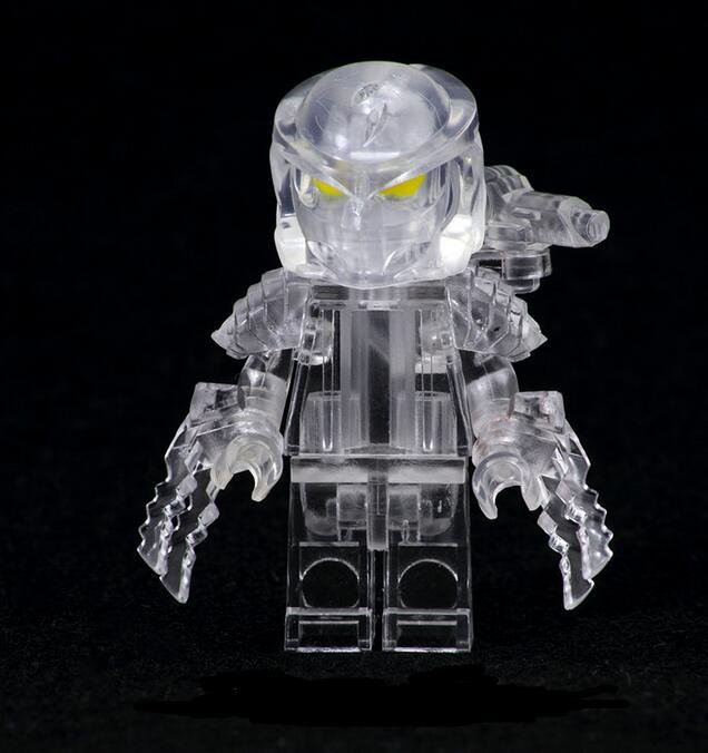 Transparent Predator Minifigures Fit Lego The Predator Movie Minifigure