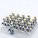 21pcs Clone trooper pilot Minifigures Fit Lego Star Wars Clone Wars Sets