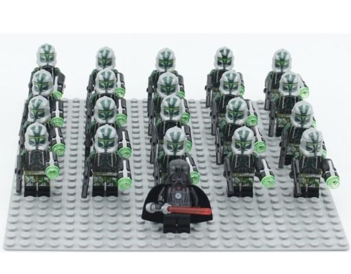 21pcs Clone Commander Gree Minifigures Compatible Lego Star Wars Sets