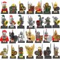 28pcs Crusades Sparta Roman Soldier Minifigures Compatible Lego Medieval Knight Sets