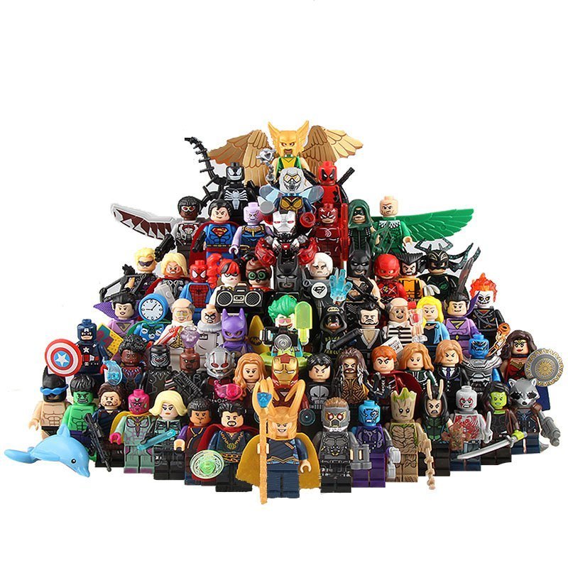 62pcs Avengers DC Super Heroes Minifigures Compatible Lego Super Heroes Sets