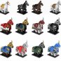 12pcs Medieval Knights War Horse Minifigures Compatible Lego Medieval Knights Sets