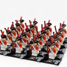 20pcs Britain Royal Navy Soldier Minifigures Compatible Lego Pirates of the Caribbean Sets