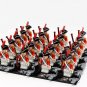 20pcs Britain Royal Navy Soldier Minifigures Compatible Lego Pirates of the Caribbean Sets
