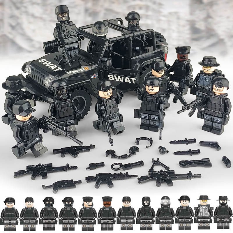 S.W.A.T Truck Minifigures City Police Sets