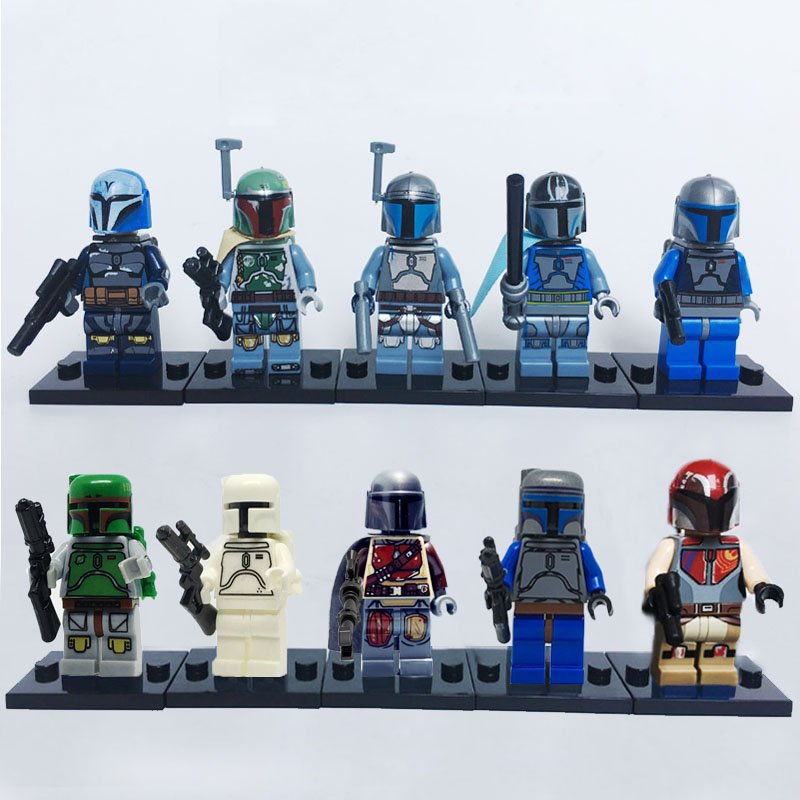 Boba Fett Mandalorian Minifigures Fit Lego Star Wars TV Sets