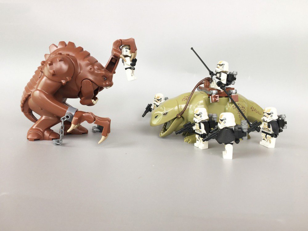 Dewback Rancor Stormtrooper Corps Minifigures Fit Lego Star Wars TV Sets