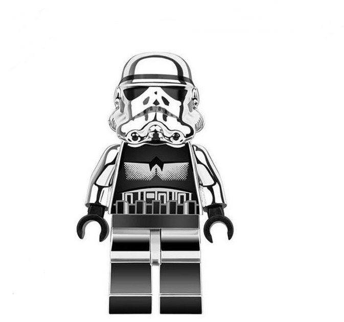 Chrome Imperial Stormtrooper Minifigures Fit Lego Star Wars Movie Minifigure