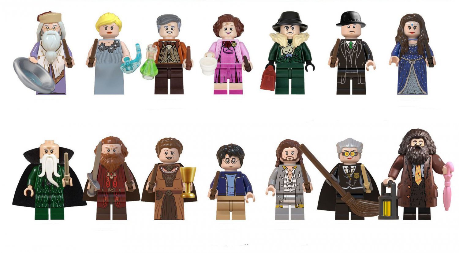 14pcs Sirius Orion Salazar Slytherin Cornelius Minifigures Compatible Lego Harry Potter Sets