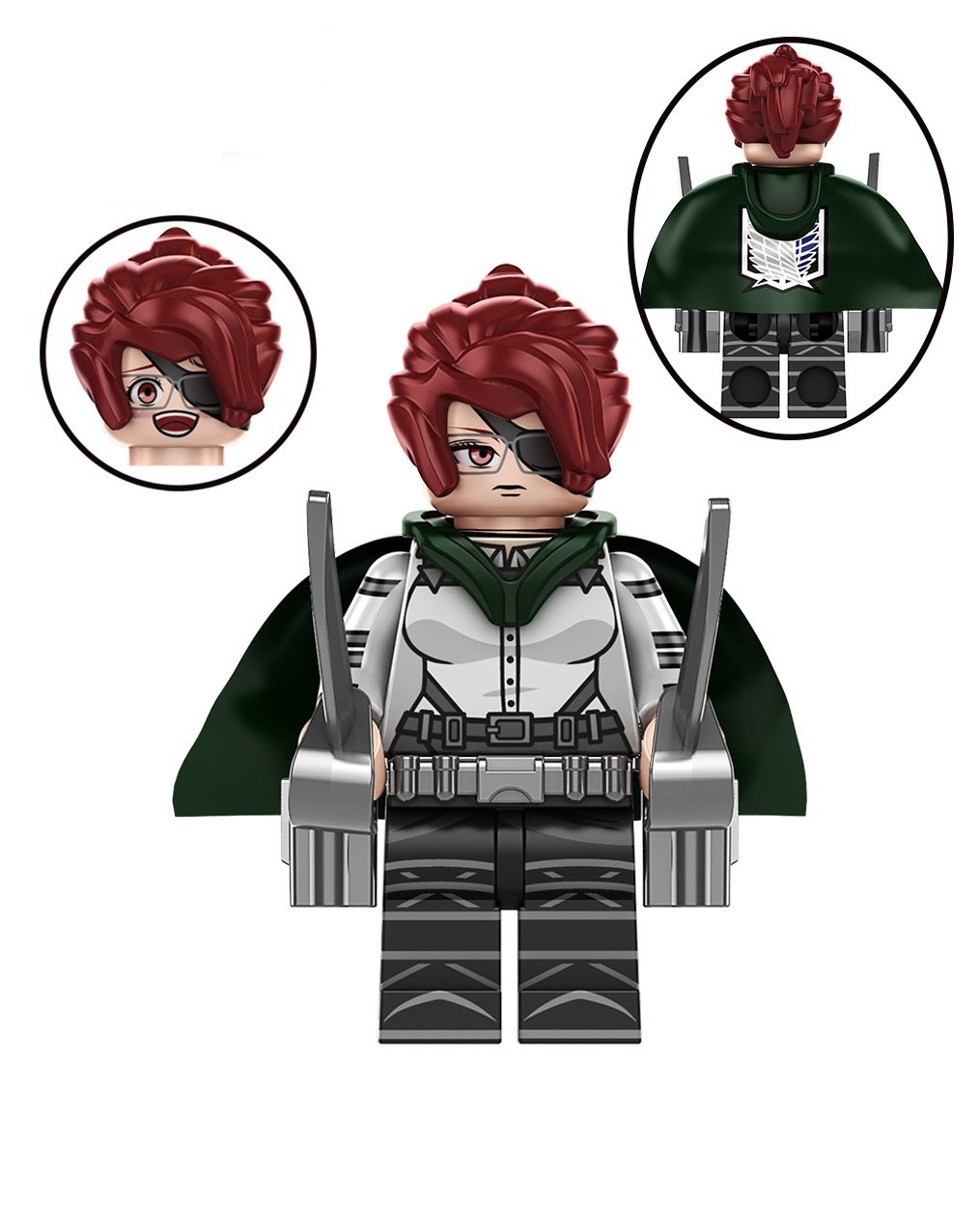 Hange Zoe Minifigures Compatible Lego Attack on Titan Minifigure