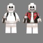 2pcs Marshmello Minifigures Fit Lego Star Minifigure