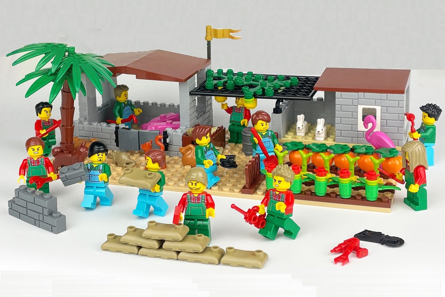 Farms in New York City USA Minifigures Fit Lego City Farms Sets