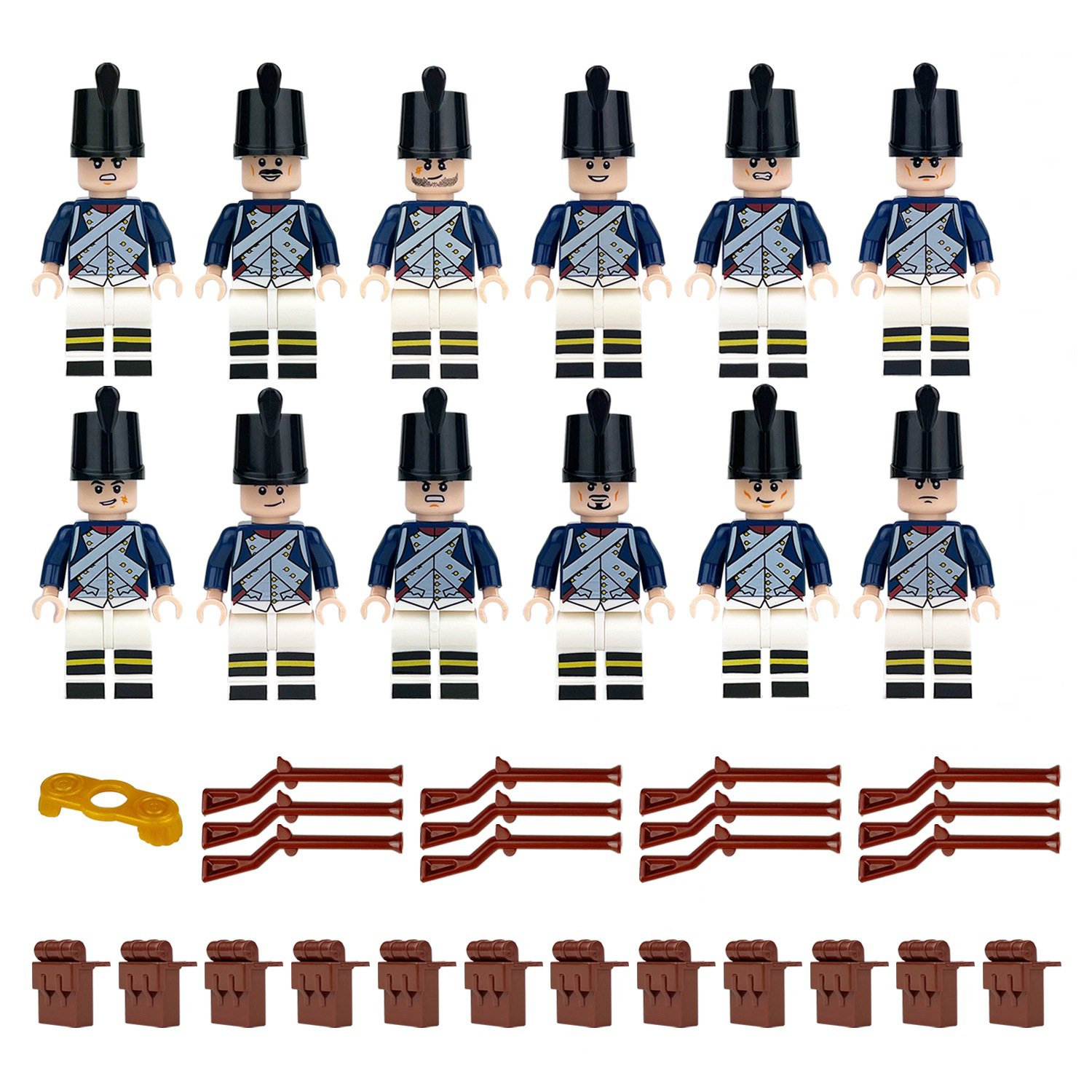 Household Guards Division of the British Army Minifigures Fit Lego British City Sets