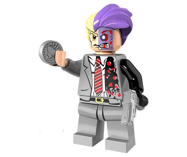 Two-Face Minifigures Compatible Lego The Dark Knight Minifigure