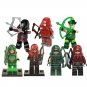 Green Arrow and Red Arrow Minifigures Lego Compatible Teen Titans Sets