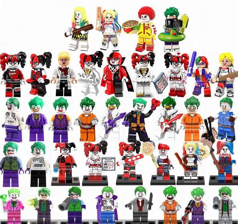 38 Best Joker Harley Quinn Minifigures Compatible Lego Super Heroes Sets