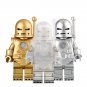 Golden Silvery Transparent MK1 Minifigures Compatible Lego Iron Man Sets
