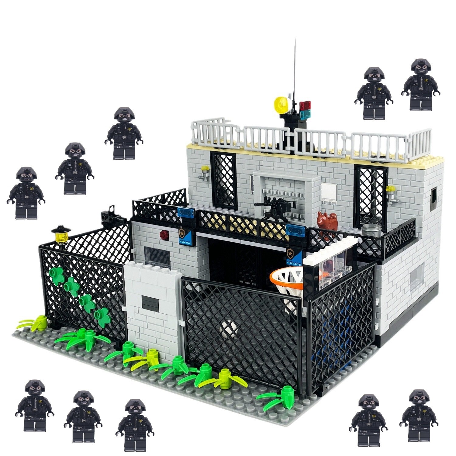 Halden Prison in Norway Supervisory police Minifigures Fit Lego City police Sets