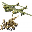 America P-38 Fighter Bomb German base Minifigures Fit Lego WW2 Military Sets