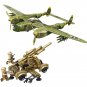 America P-38 Fighter Bomb German base Minifigures Fit Lego WW2 Military Sets