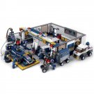 Racer Car Factory Garage Pit racing driver minifigures Compatible Lego Formula Prix Sets