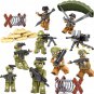 8in1 Heavy Firepower Special Force Minifigures Fit Lego Military Sets