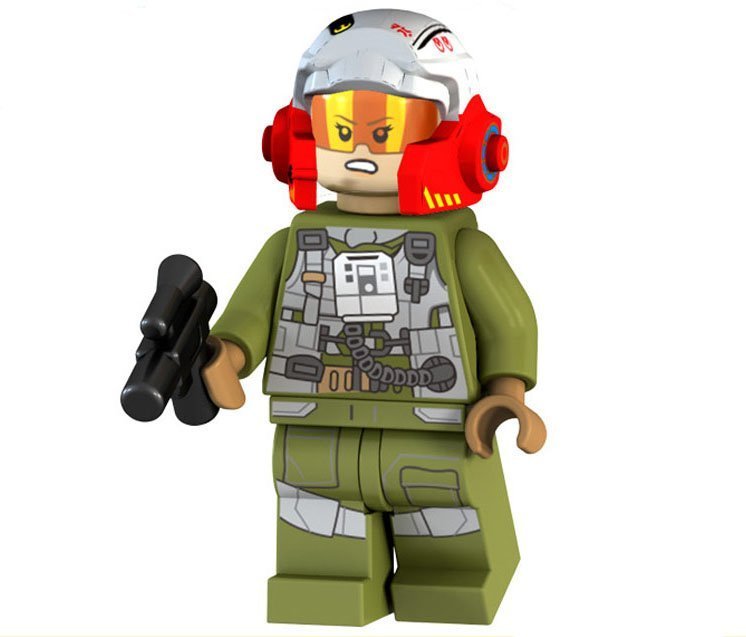 Rebel A-Wing Pilot Minifigures Compatible Lego Star Wars Minifigure