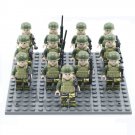 13pcs America Army Commando Soldiers Minifigures Fit Lego WW2 Sets
