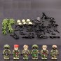6 Heavy Alpha Special Force Minifigures Fit Lego Modern Military Sets