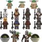 15pcs Din Djarin and Grogu Minifigures Compatible Lego The Mandalorian Season 2 Sets