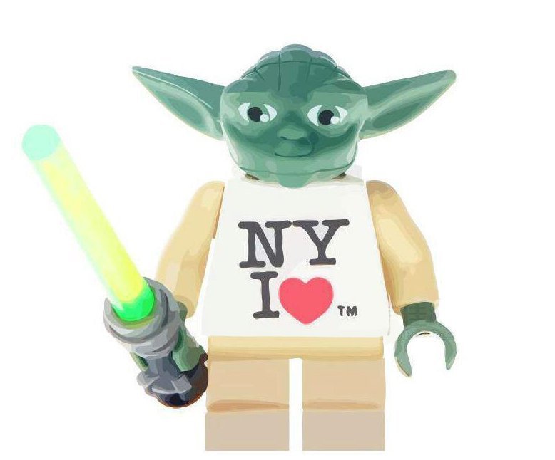 I Love NY Yoda Minifigures Compatible Lego Star Wars Minifigure
