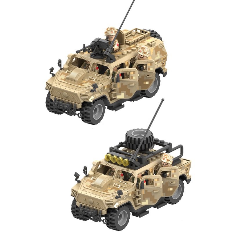 2in1 Mengshi Armored Personnel Carrier Minifigures Compatible Lego China Military Sets