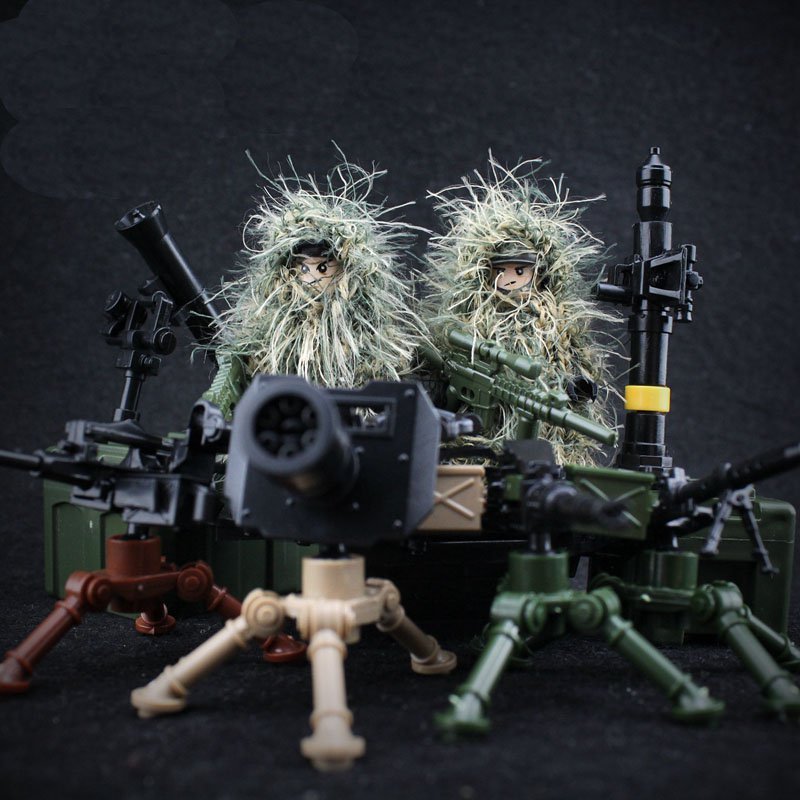 Camouflage Heavy Sniper Minifigures Fit Lego SEAL Sniper Sets