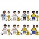 Ronaldo Messi Pele Neymar Ronaldinho Minifigures Fit Lego UEFA Champions Sets