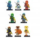 Gold Pyro Snake Nya Cole Brown Minifigures Fit Lego Ninjago Season 11 Sets