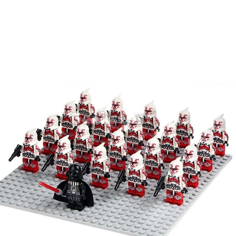 21pcs Sheep Horn Clone Trooper Darth Vader Minifigures Compatible Lego Star Wars Sets