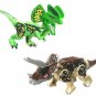 Triceratops and Dilophosaurus building block Toy Fit Lego Jurassic World Dinosaur