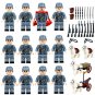8 G.A. of the National Revolutionary Army Minifigures Fit Lego Second Sino-Japanese War Sets