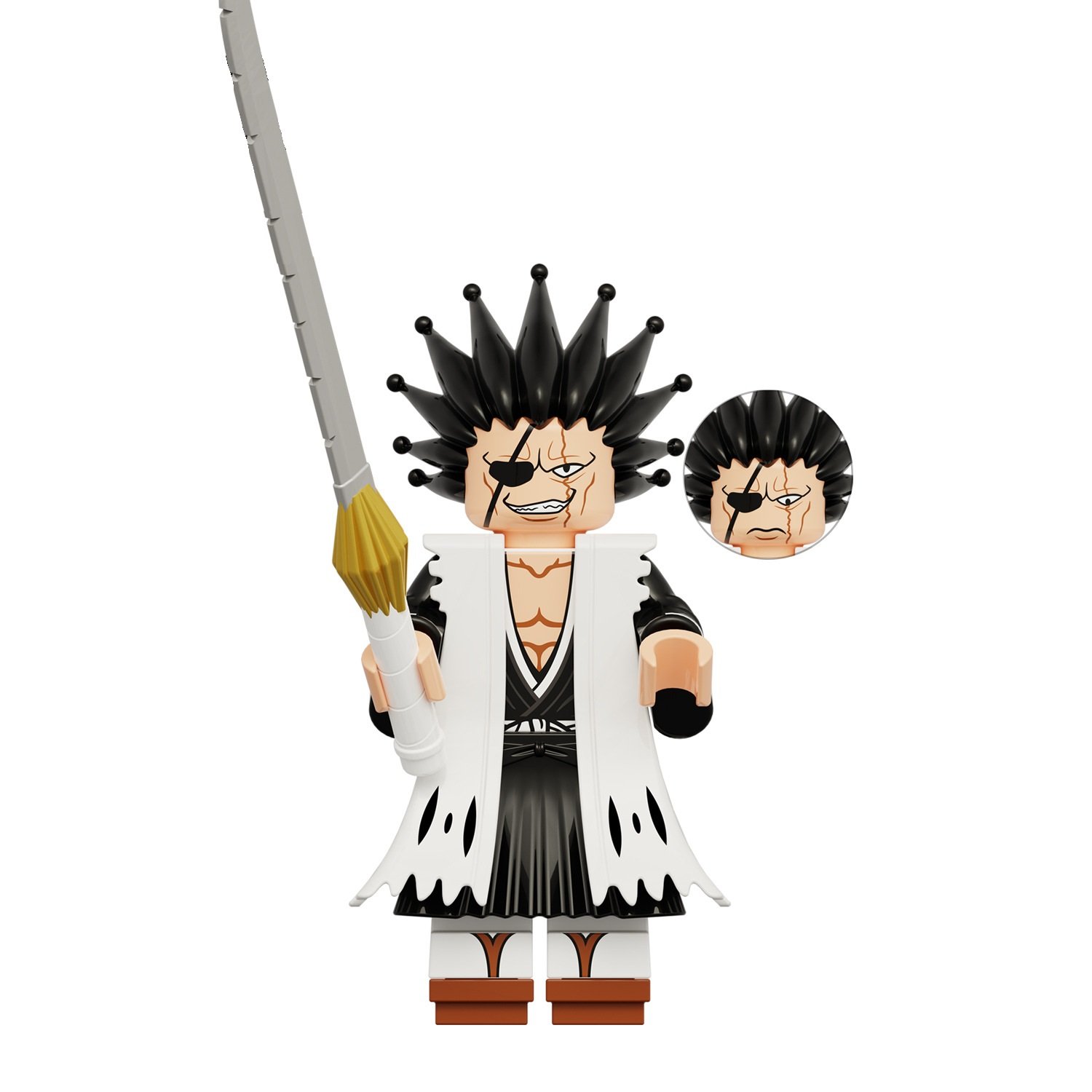 Zaraki Kenpachi Minifigures Fit Lego Bleach Minifigure