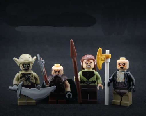 Dwarf Elves Orc Goblin Minifigures Fit Lego Hobbits Movie series Sets