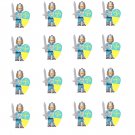 16pcs Jerusalem Knight Minifigures Fit Lego Medieval Knight Sets