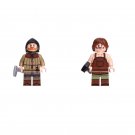 Medieval Peasant and Medieval Blacksmith Minifigures Fit Lego Medieval Knight Sets