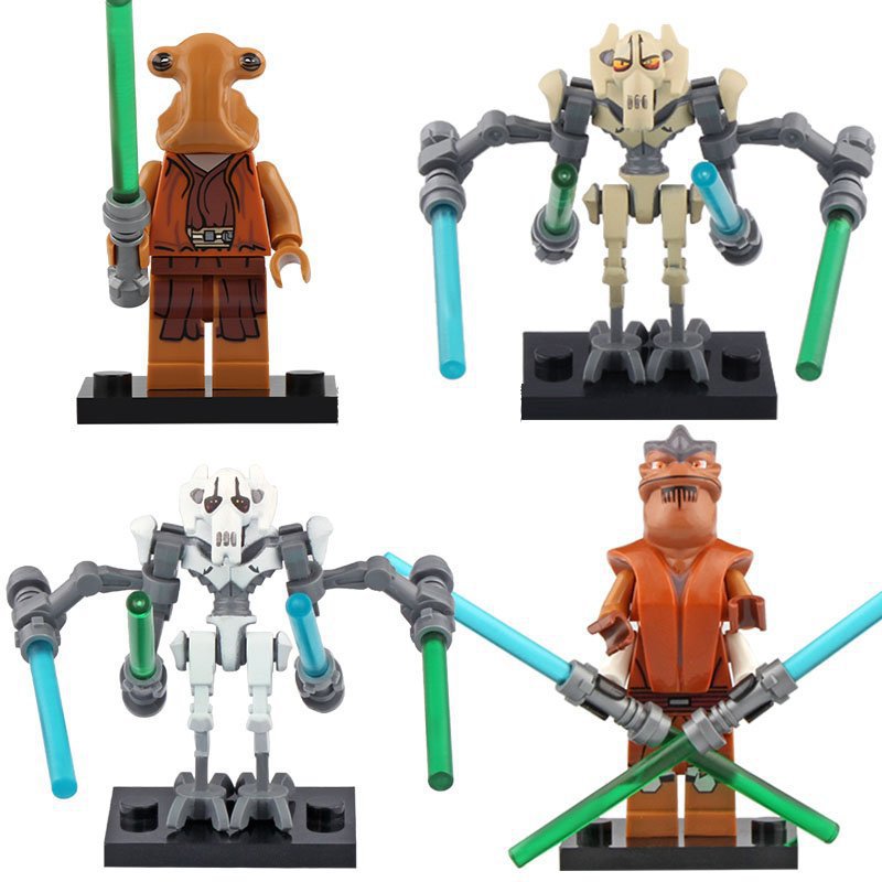 General Grievous and Pong Krell Minifigures Fit Lego Star Wars Movie Sets