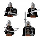 4 Heavy Gondor Soldiers Minifigures Fit Lego The Lord of the Rings Sets