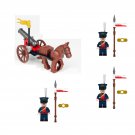 Russian Guards Uhlan Napoleon gun Minifigures Fit Lego Napoleonic Wars Sets