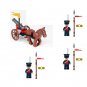 Russian Guards Uhlan Napoleon gun Minifigures Fit Lego Napoleonic Wars Sets